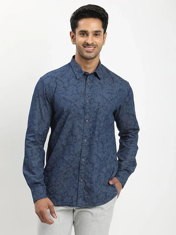 Men's Printed Full Sleeves Cotton Shirt