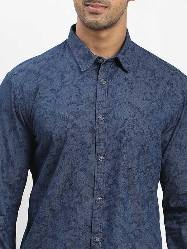 Men's Printed Full Sleeves Cotton Shirt - Image 3