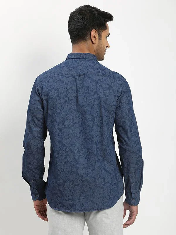 Men's Printed Full Sleeves Cotton Shirt - Image 5