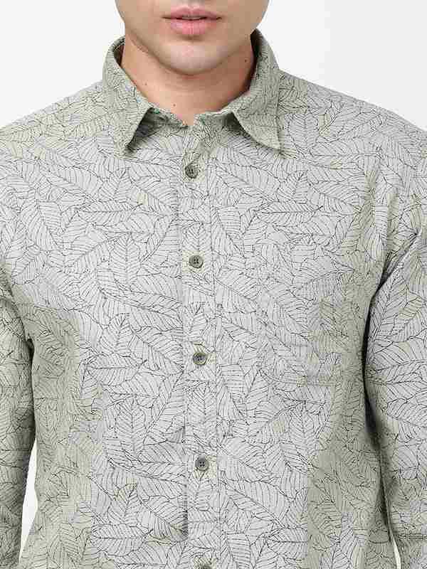 Men's Printed Full Sleeves Cotton Shirt - Image 2
