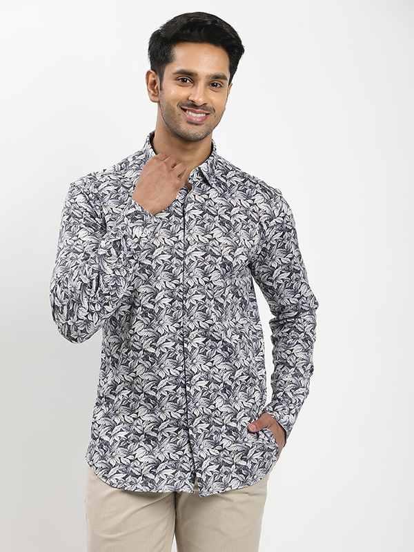 Men's Printed Full Sleeves Cotton Shirt
