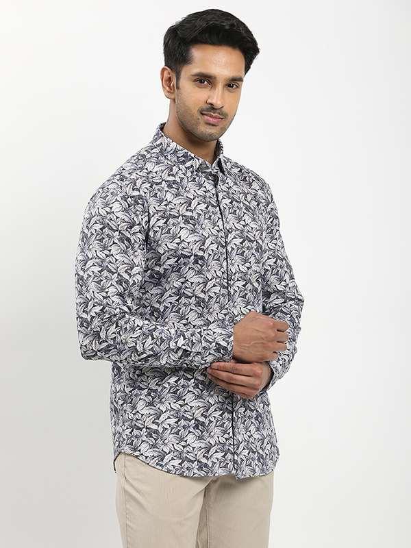 Men's Printed Full Sleeves Cotton Shirt - Image 2