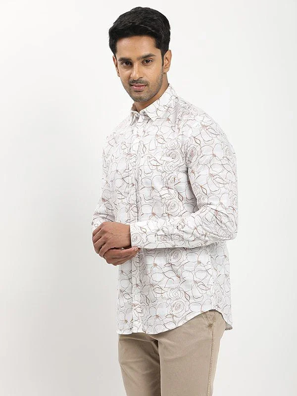 Men's Printed Full Sleeves Cotton Shirt - Image 2