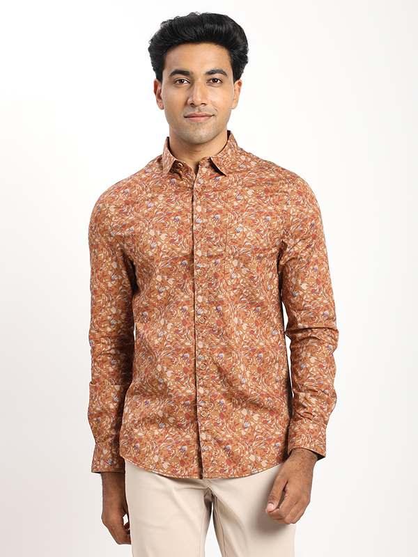 Men's Printed Full Sleeves Cotton Shirt