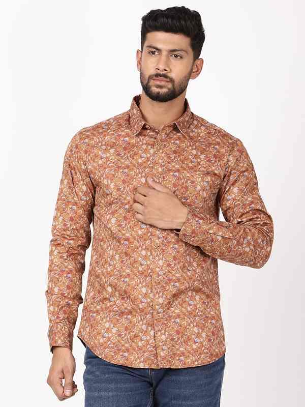 Men's Printed Full Sleeves Cotton Shirt