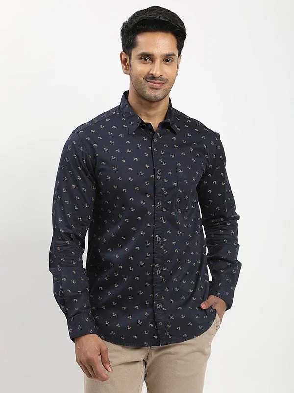 Men's Printed Full Sleeves Cotton Shirt
