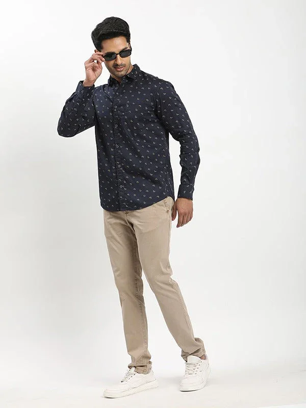 Men's Printed Full Sleeves Cotton Shirt - Image 4