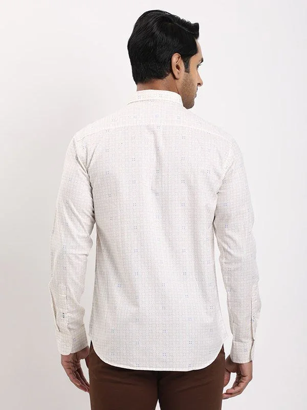 Men's Printed Full Sleeves Cotton Shirt - Image 3