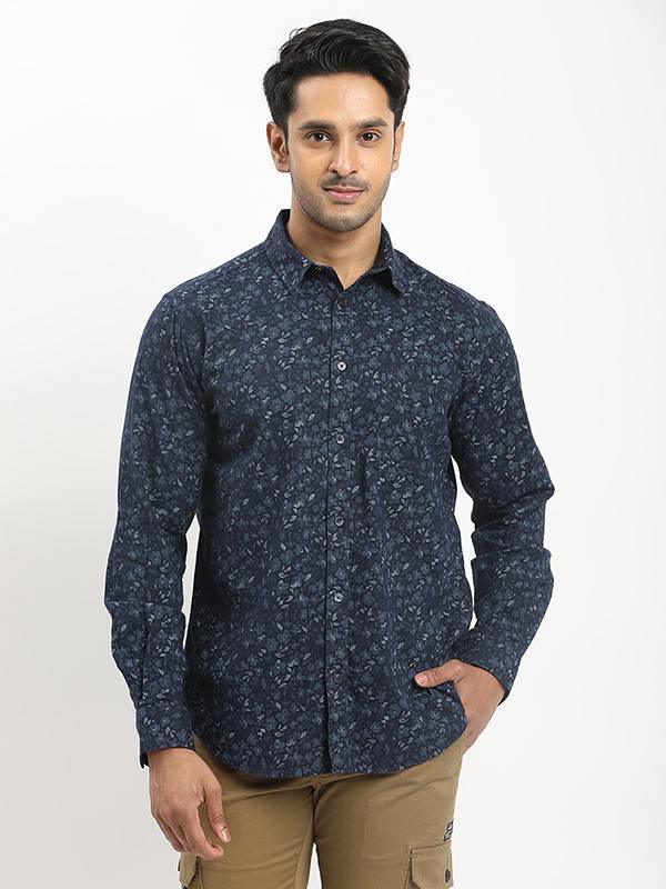 Men's Printed Full Sleeves Cotton Shirt