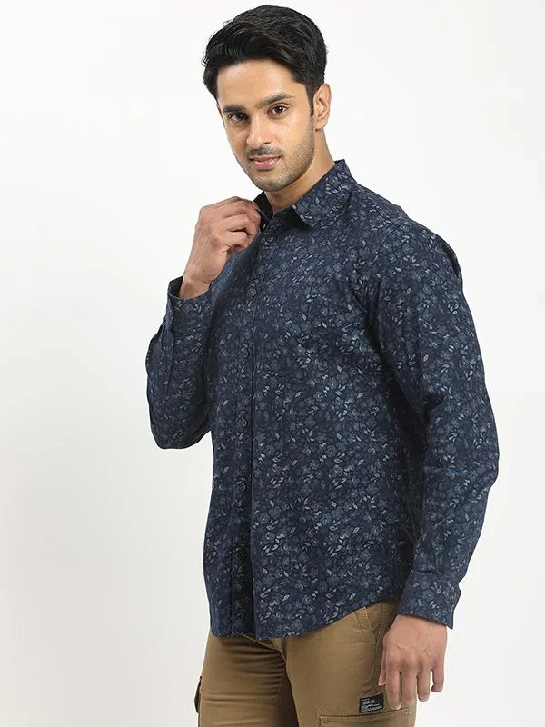 Men's Printed Full Sleeves Cotton Shirt - Image 2