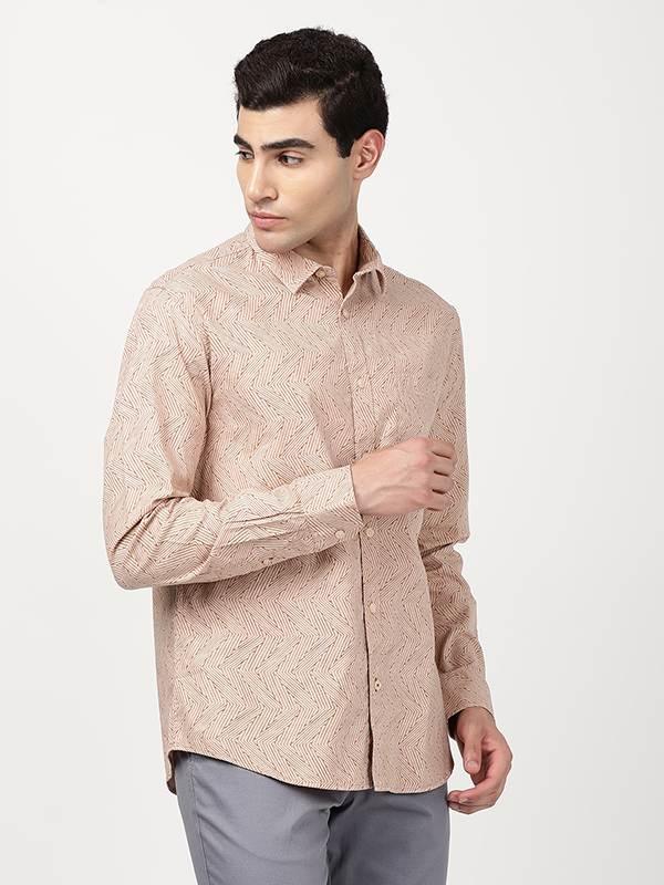 Men's Printed Full Sleeves Cotton Shirt - Image 3