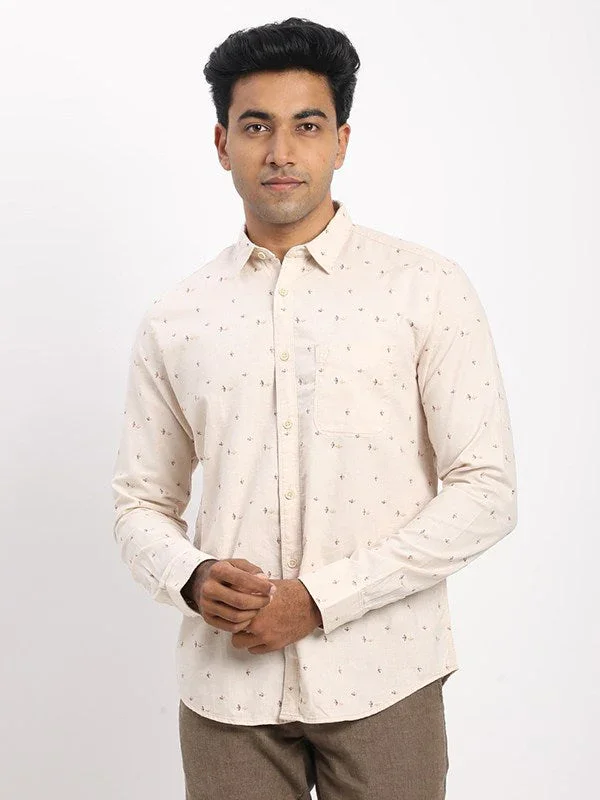 Men's Printed Full Sleeves Cotton Shirt