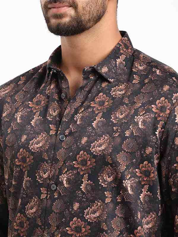Men's Printed Full Sleeves Cotton Shirt - Image 3
