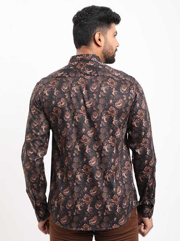 Men's Printed Full Sleeves Cotton Shirt - Image 4