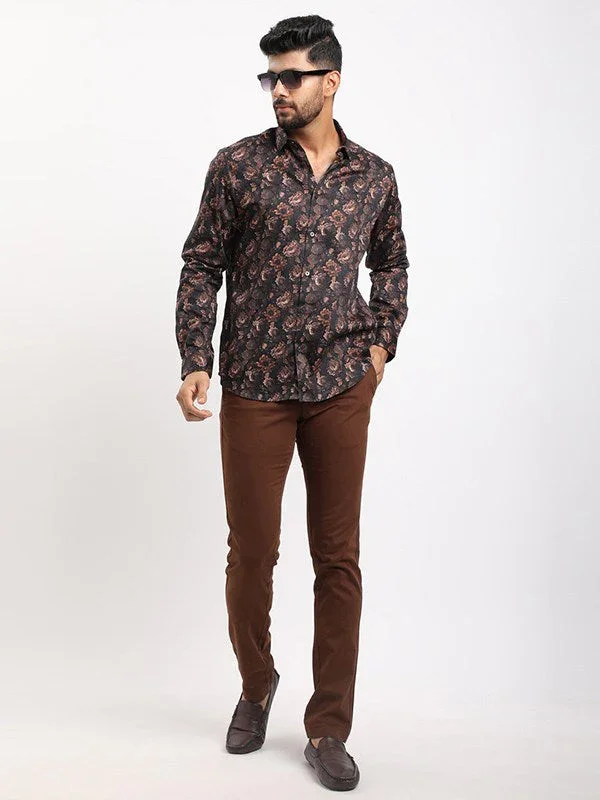 Men's Printed Full Sleeves Cotton Shirt - Image 5