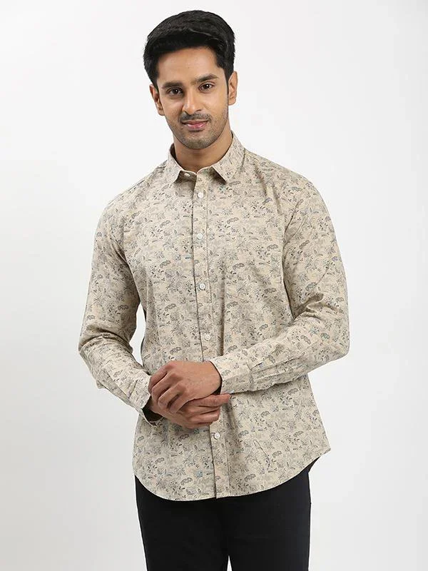 Men's Printed Full Sleeves Cotton Shirt