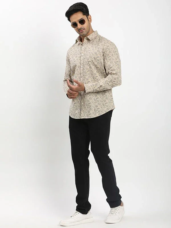 Men's Printed Full Sleeves Cotton Shirt - Image 4