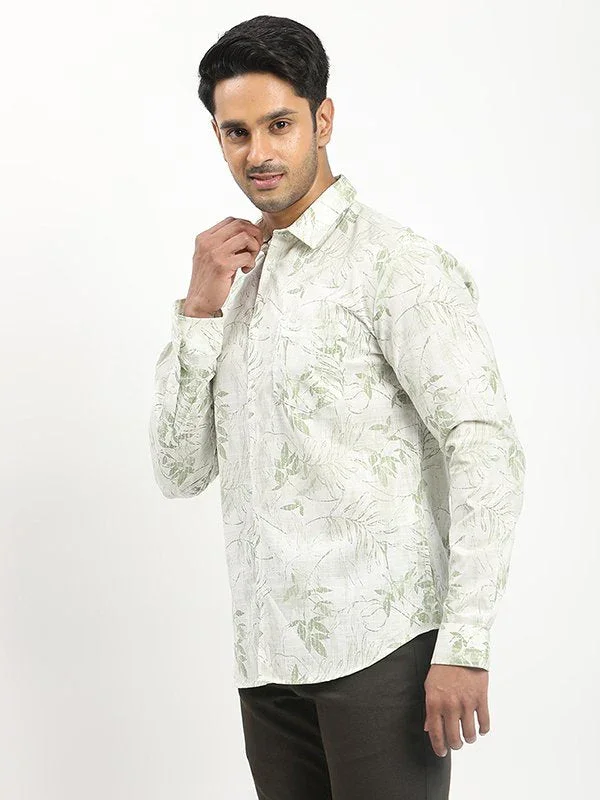 Men's Printed Full Sleeves Cotton Shirt - Image 2