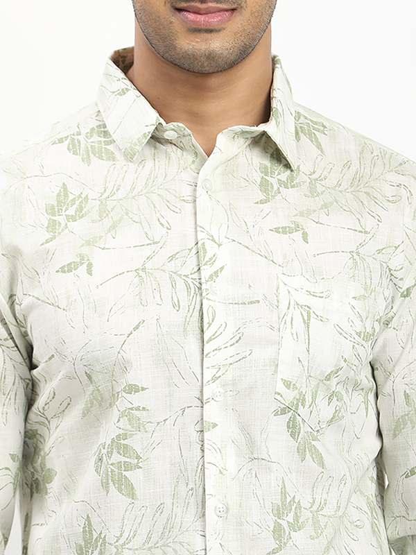 Men's Printed Full Sleeves Cotton Shirt - Image 3