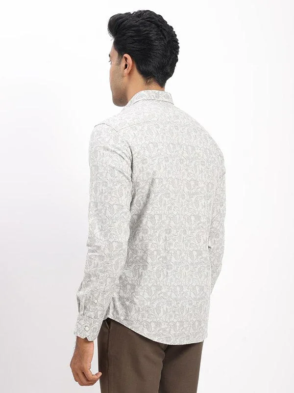 Men's Printed Full Sleeves Cotton Shirt - Image 4