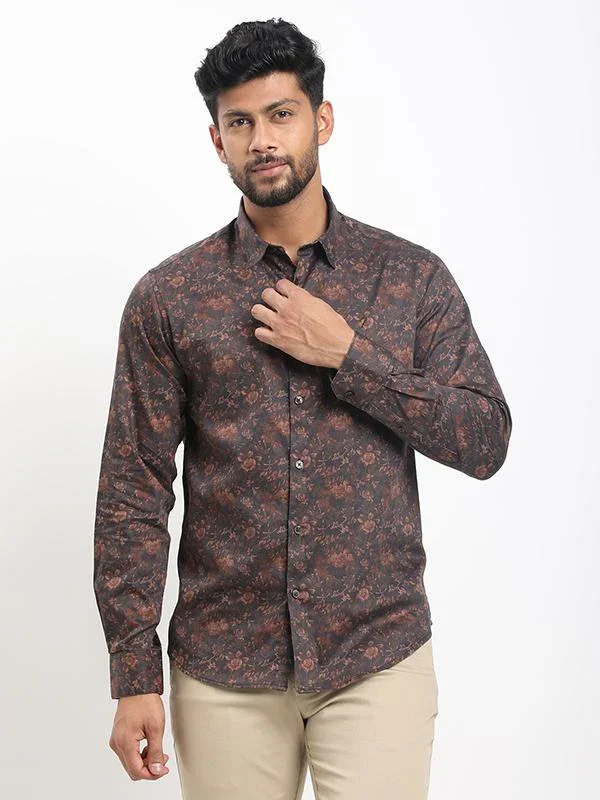 Men's Printed Full Sleeves Cotton Shirt