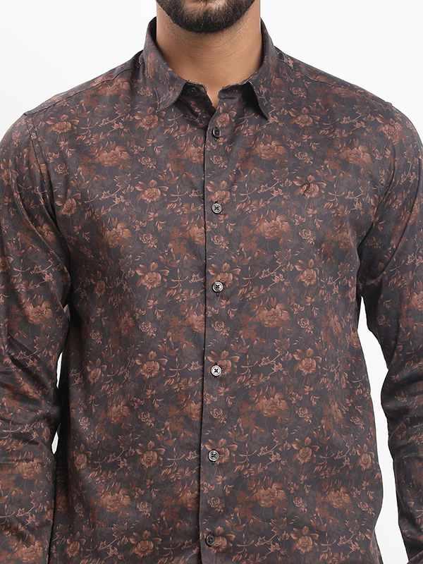 Men's Printed Full Sleeves Cotton Shirt - Image 3