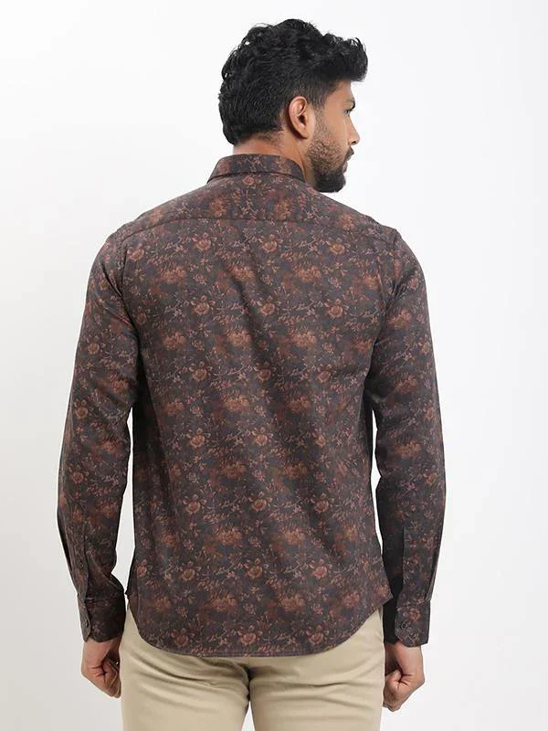 Men's Printed Full Sleeves Cotton Shirt - Image 4
