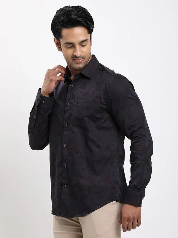 Men's Printed Full Sleeves Cotton Shirt - Image 2