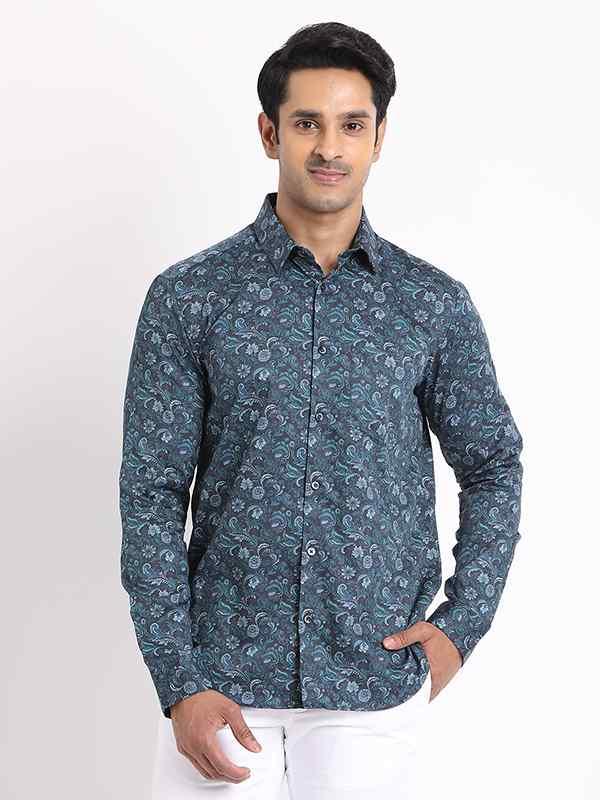 Men's Printed Full Sleeves Cotton Shirt