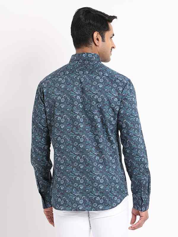 Men's Printed Full Sleeves Cotton Shirt - Image 4