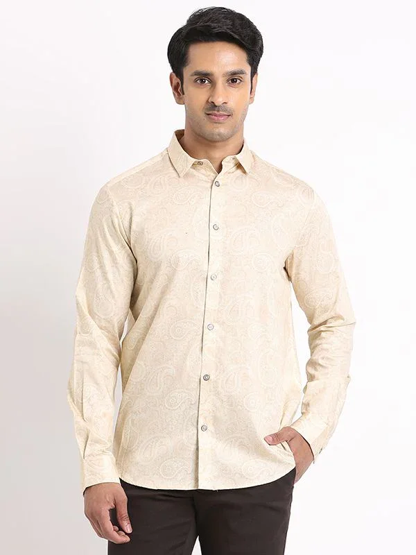 Men's Printed Full Sleeves Cotton Shirt