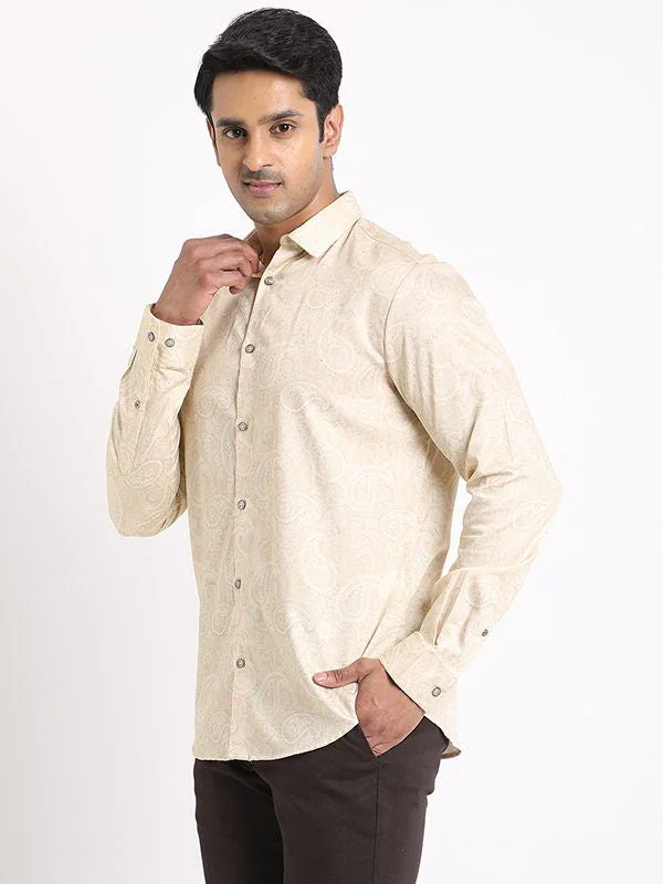 Men's Printed Full Sleeves Cotton Shirt - Image 2
