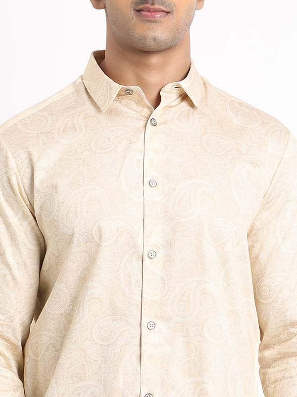 Men's Printed Full Sleeves Cotton Shirt - Image 3