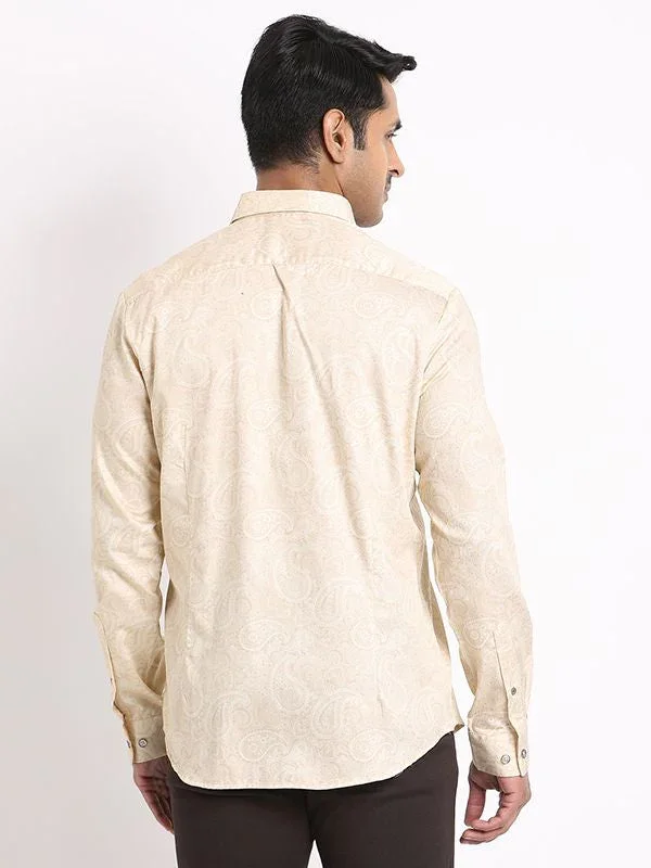 Men's Printed Full Sleeves Cotton Shirt - Image 4