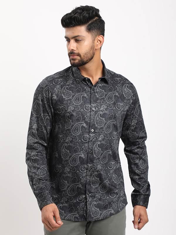 Men's Printed Full Sleeves Cotton Shirt - Image 6