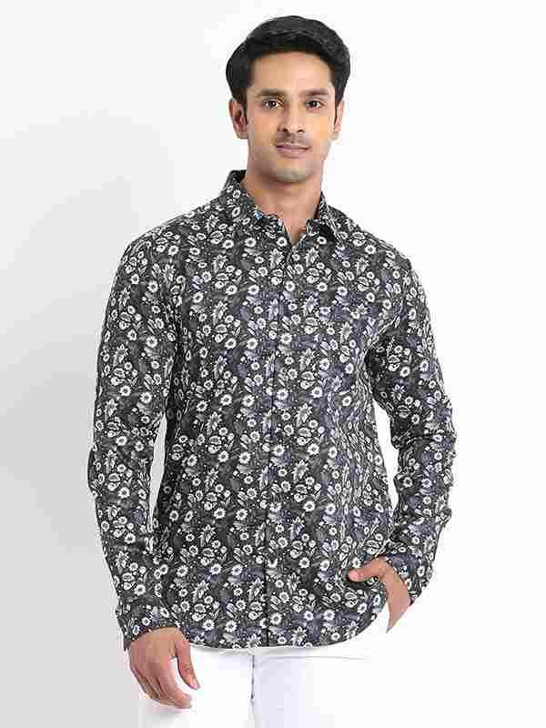 Men's Printed Full Sleeves Cotton Shirt