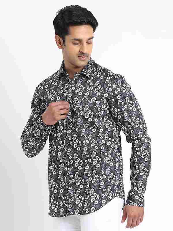 Men's Printed Full Sleeves Cotton Shirt - Image 2