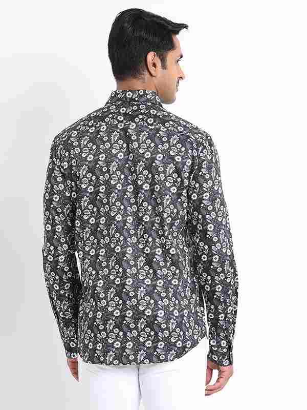 Men's Printed Full Sleeves Cotton Shirt - Image 4