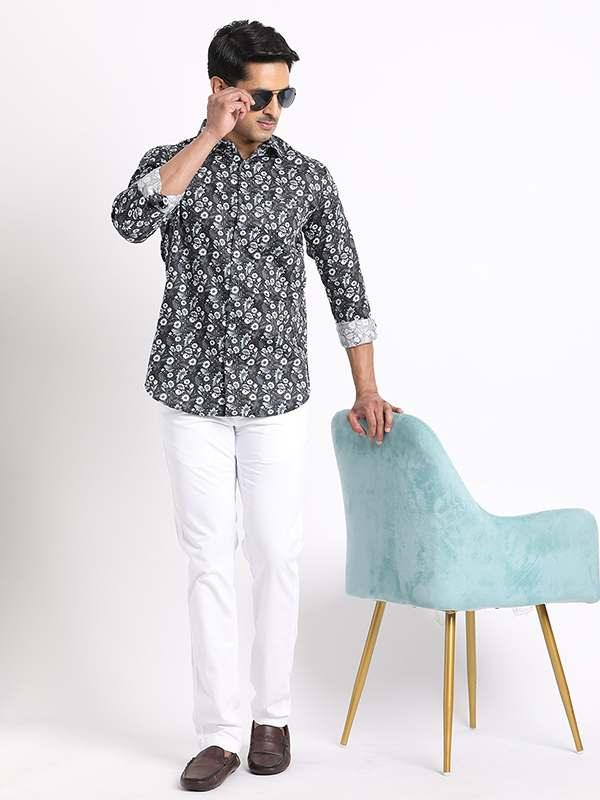 Men's Printed Full Sleeves Cotton Shirt - Image 5