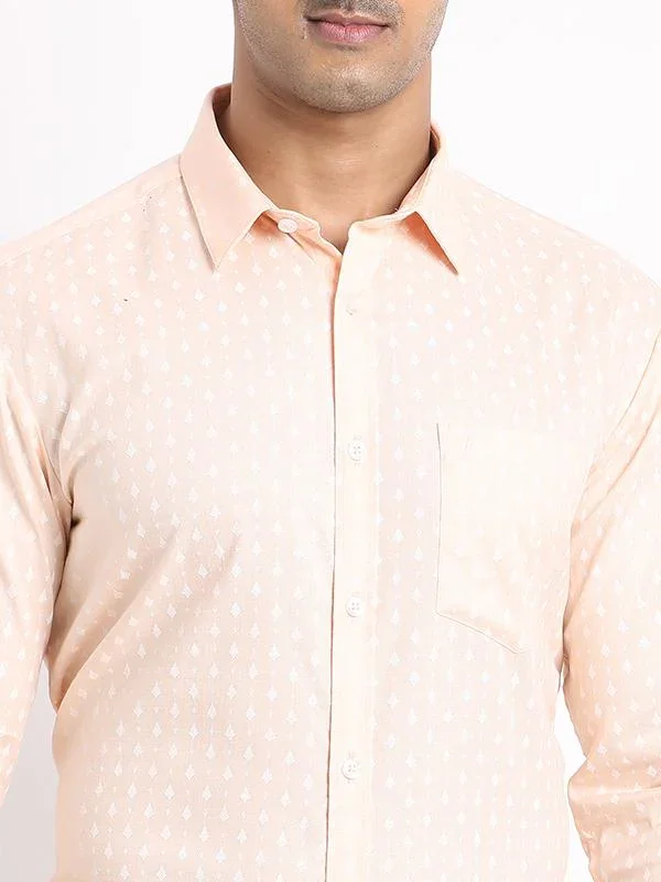 Men's Printed Full Sleeves Cotton Shirt - Image 3