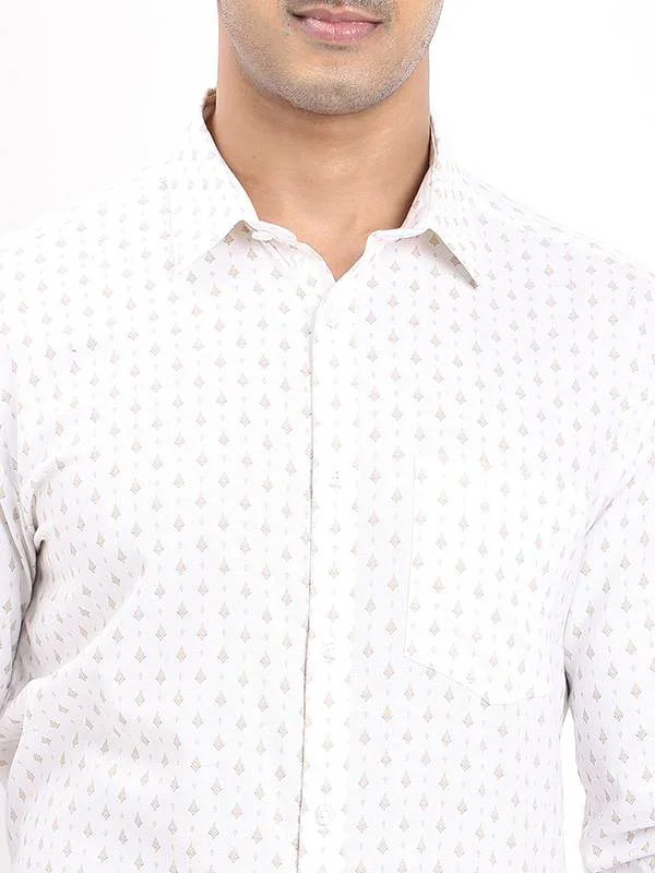 Men's Printed Full Sleeves Cotton Shirt - Image 8