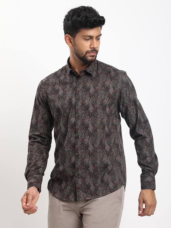 Men's Printed Full Sleeves Cotton Shirt - Image 2