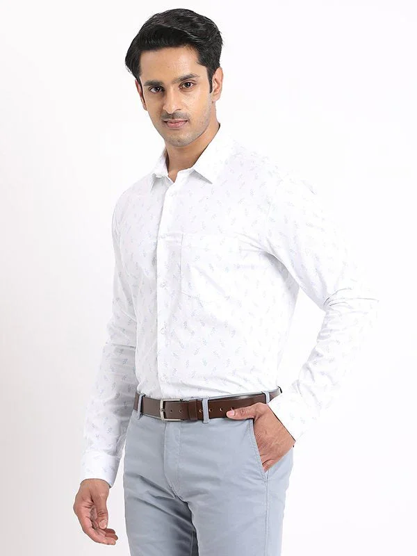 Men's Printed Full Sleeves Cotton Shirt - Image 2