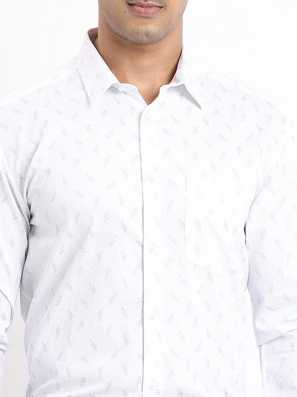 Men's Printed Full Sleeves Cotton Shirt - Image 3