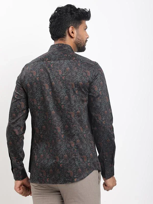 Men's Printed Full Sleeves Cotton Shirt - Image 3