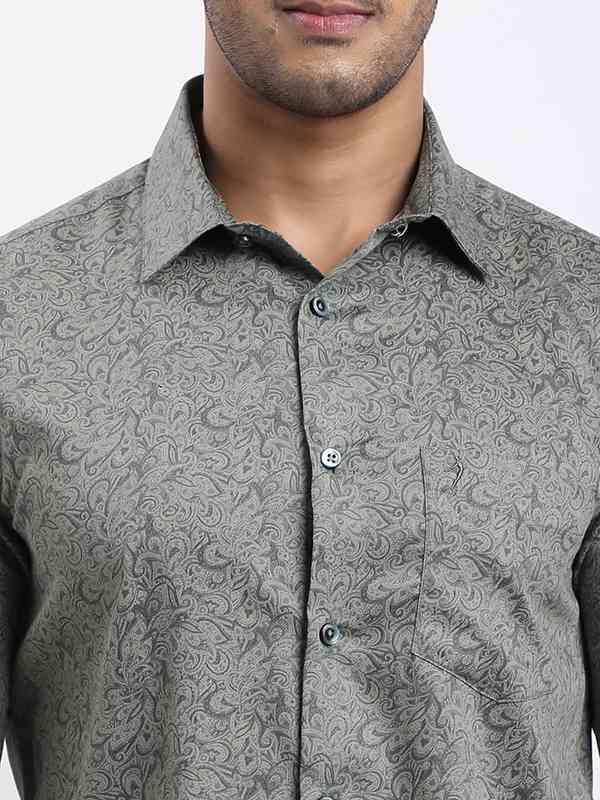 Men's Printed Full Sleeves Cotton Shirt - Image 3