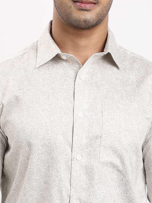 Men's Printed Full Sleeves Cotton Shirt - Image 8