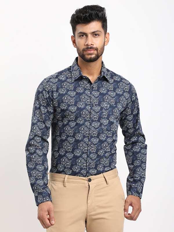 Men's Printed Full Sleeves Cotton Shirt