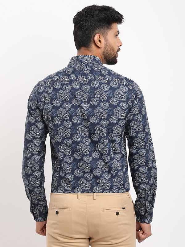 Men's Printed Full Sleeves Cotton Shirt - Image 4