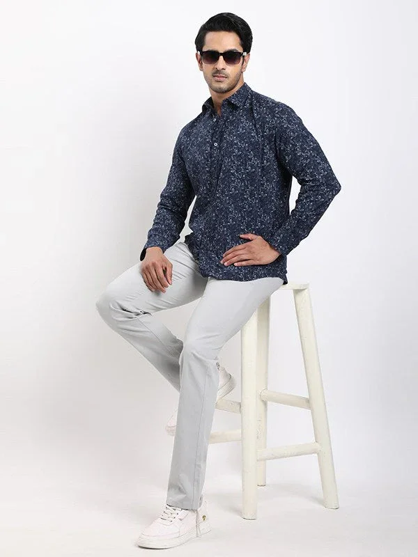 Men's Printed Full Sleeves Cotton Shirt - Image 5